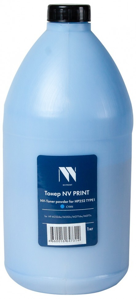 Тонер голубой NVPrint для HP, NV-HP252-TYPE1-1KGC