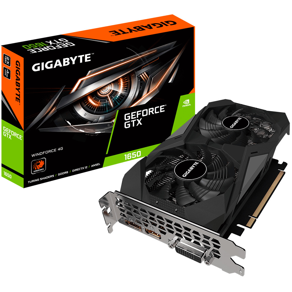 

Видеокарта Gigabyte GeForce GTX 1650 4 Б Retail