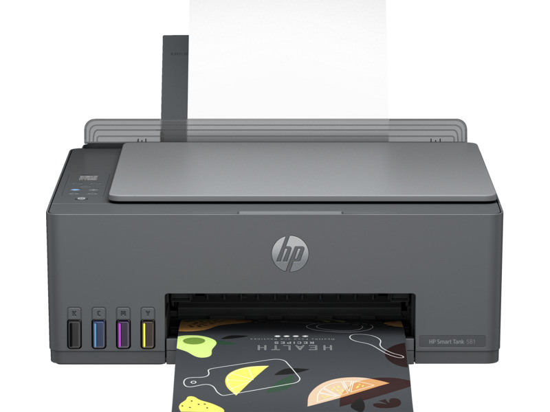 HP Smart Tank 581 All-in-One  (p/c/s, A4, 4800x1200dpi, CISS, 12(5)ppm,  1tray 100, USB2.0/Wi-Fi, cartr. 6,000 pages black & 6,000 pages color in box) HP Inc. - фото 1