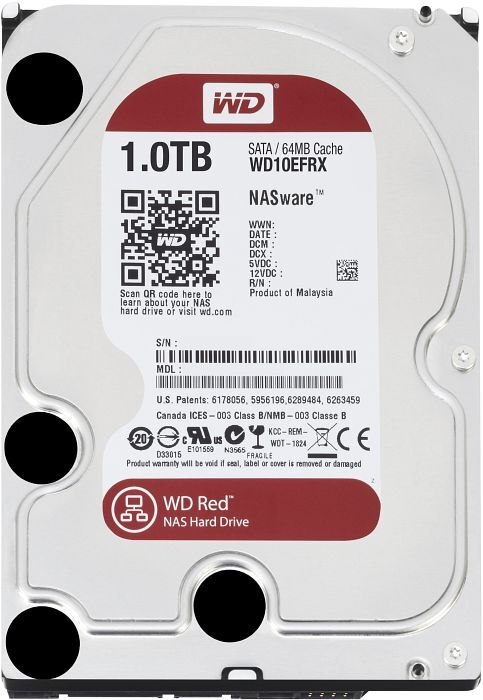 

Жесткий диск Western Digital Red 3.5 EFRX 1TB 7.2K SATA3