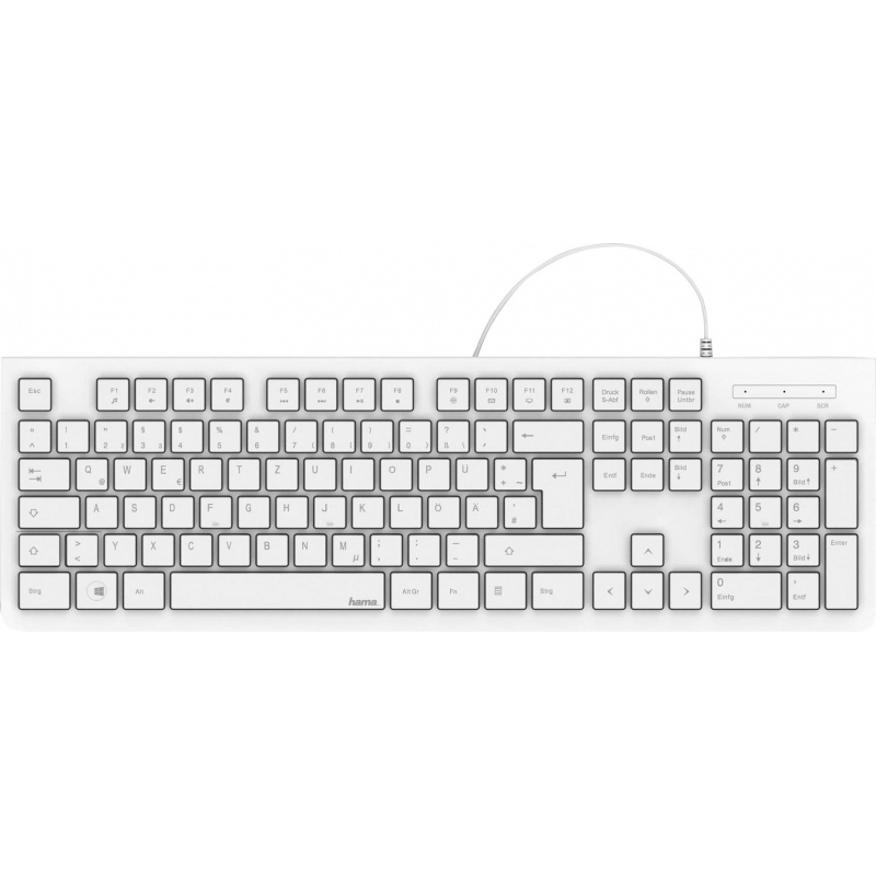 

Клавиатура HAMA KC-200 R1182680, цвет белый