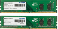 Оперативная память Patriot Desktop DDR4 2400МГц 2x4Gb, PSD48G2400K, RTL