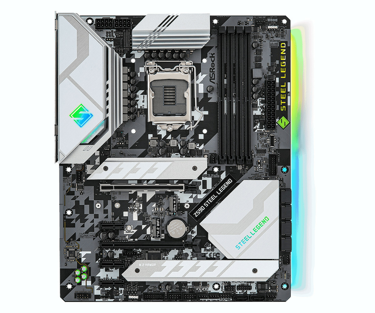 

Материнская плата ASRock LGA 1200 Intel Z590 Z590 STEEL LEGEND