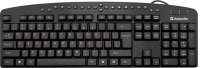 Defender Проводная клавиатура Atlas HB-450 RU,черный,мультимедиа 124 кн. DEFENDER