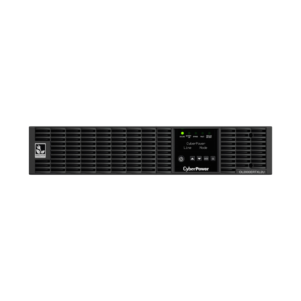 UPS Online CyberPower OL2000ERTXL2U 2000VA/1800W USB/RS-232/Dry/EPO/SNMPslot/RJ11/45/ВБМ (8 IEC С13, 1 IEC C19)