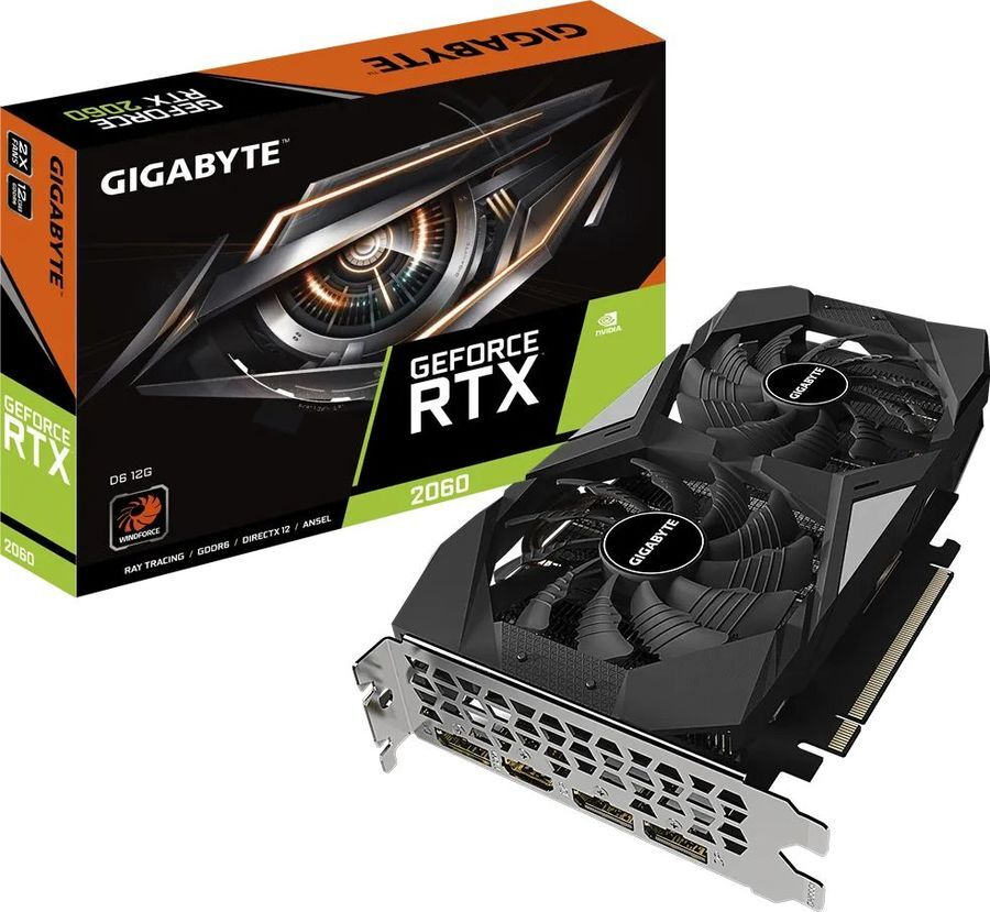 

Видеокарта Gigabyte GeForce RTX 2060 12 Б Retail