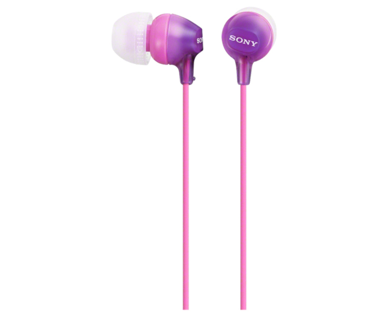 

Наушники SONY MDR-EX15, цвет фиолетовый