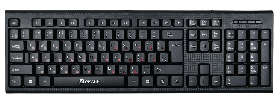 Клавиатура Oklick KB 120M 1083044, цвет черный