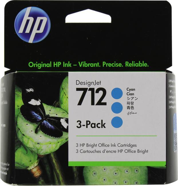 

Картридж голубой HP Inc. 712, 3ED77A