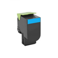 Тонер-картридж голубой Lexmark 808, 80C80CE