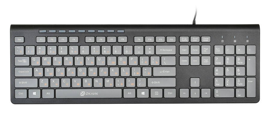 Клавиатура Oklick USB 480M 1067199, цвет черный