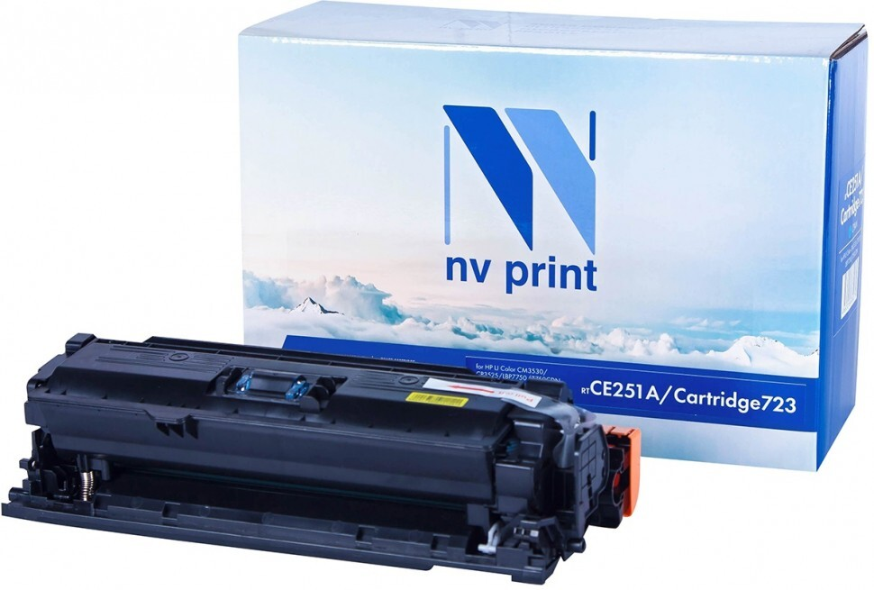 

Картридж голубой NVPrint Color LaserJet, NV-CE251A/723C