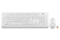 Клавиатура+мышь A4tech Клавиатура + мышь Fstyler FG1012 FG1012 WHITE, цвет белый