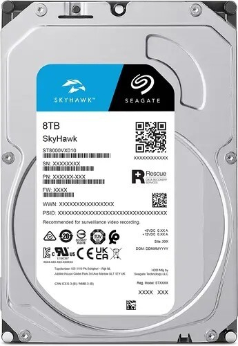 Жесткий диск  SEAGATE SkyHawk Surveillance 3.5  8000GB 7.2K SATA3