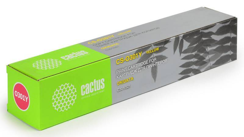 

Тонер-картридж желтый Cactus CS-O301Y