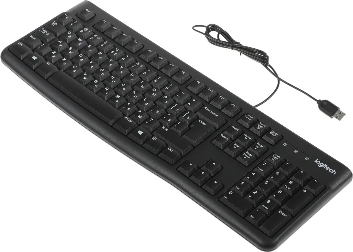 

Клавиатура Logitech K120 черный USB