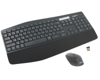 Logitech Wireless Desktop MK850 Performance (Keybord&mouse), Black, Bluetooth, 2.4GHz, Rus / Eng, [920-008232]