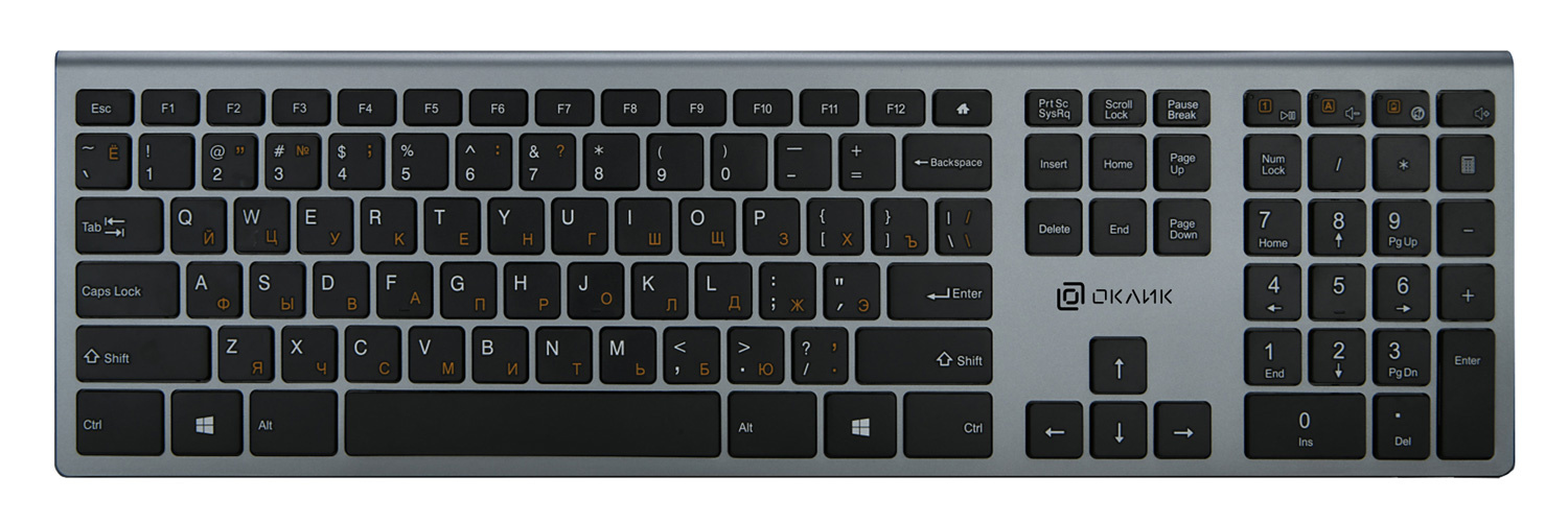 

Клавиатура Oklick KeyBoard 890S 1196549, цвет серый