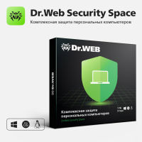 Антивирус Dr.Web Security Space для защиты домашнего компьютера. Поставка в коробке — купить лицензию, цена на сайте Allsoft