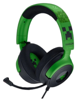 Гарнитура Razer Kraken V4 X, Minecraft Edition, цвет зеленый / черный