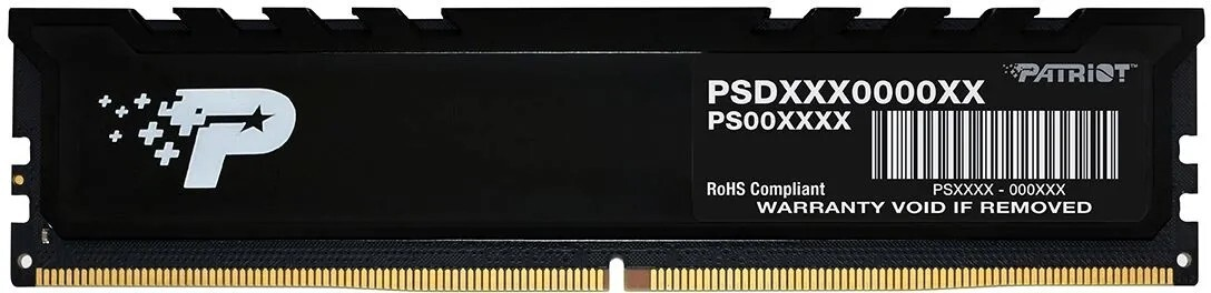 Оперативная память Patriot Signature Premium DDR5 5200МГц 16GB, PSP516G520081H1, RTL Patriot