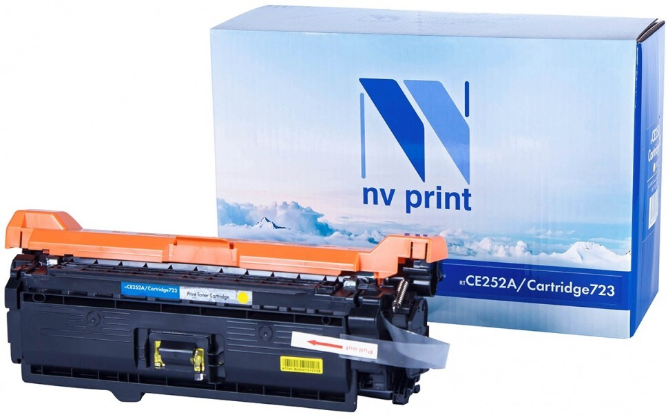 Картридж желтый NVPrint Color LaserJet, NV-CE252A/723Y