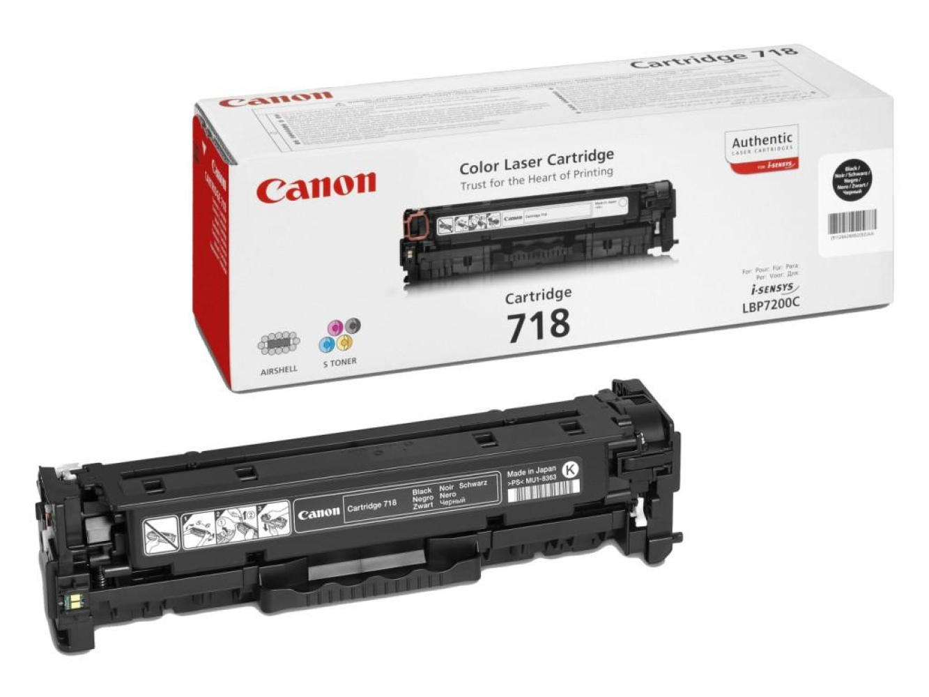 

Тонер-картридж черный Canon 718, 2662B002