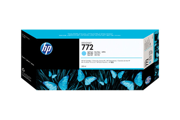 Картридж струйный HP №772 CN632A светло-голубой для HP DJ Z5200 (300мл) HP Inc. - фото 1