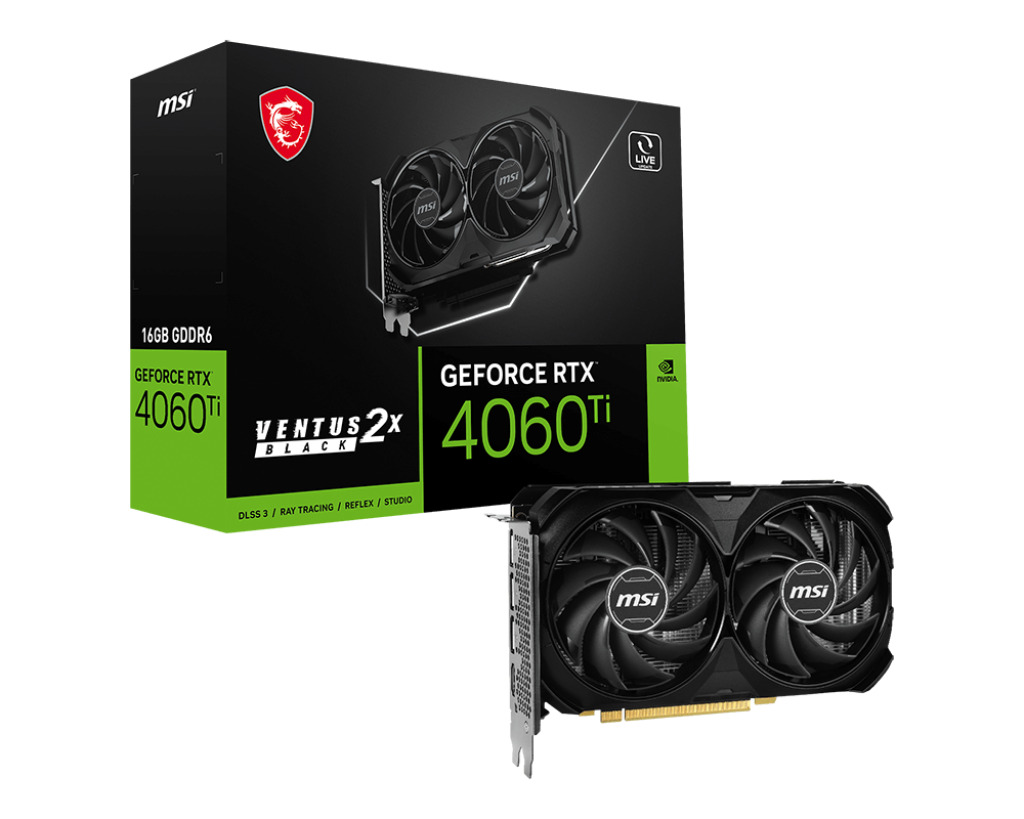 

Видеокарта MSI GeForce RTX 4060 Ti 16 Б Retail