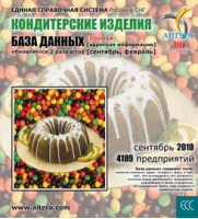 «База данных: Кондитерские и хлебобулочные изделия»