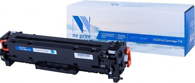 

Картридж голубой NVPrint Color LaserJet, NV-CC531A/718C