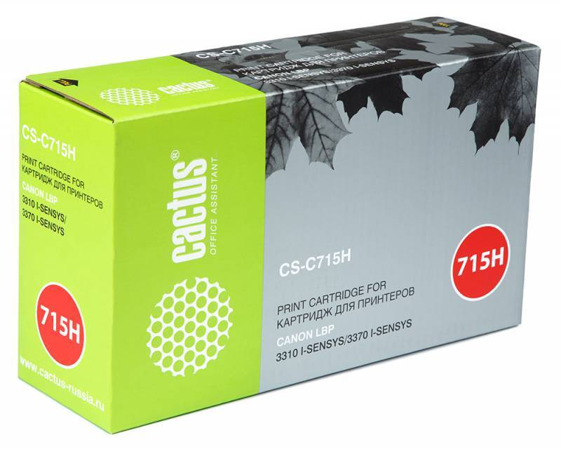 

Тонер-картридж черный Cactus CS-C715H