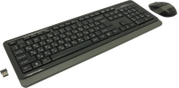 Клавиатура+мышь A4tech Клавиатура + мышь Fstyler FG1010S FG1010S GREY, цвет темно-серый