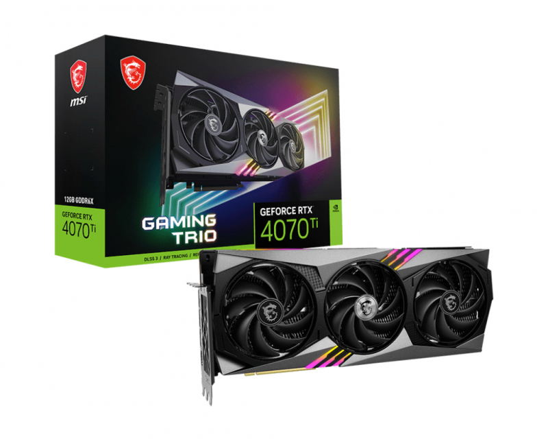 

Видеокарта MSI GeForce RTX 4070 Ti 12 Б Retail