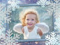 Рамки со снежинками