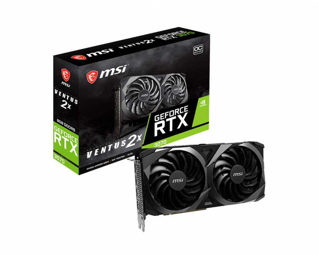 

Видеокарта MSI GeForce RTX 3070 8 Б Retail