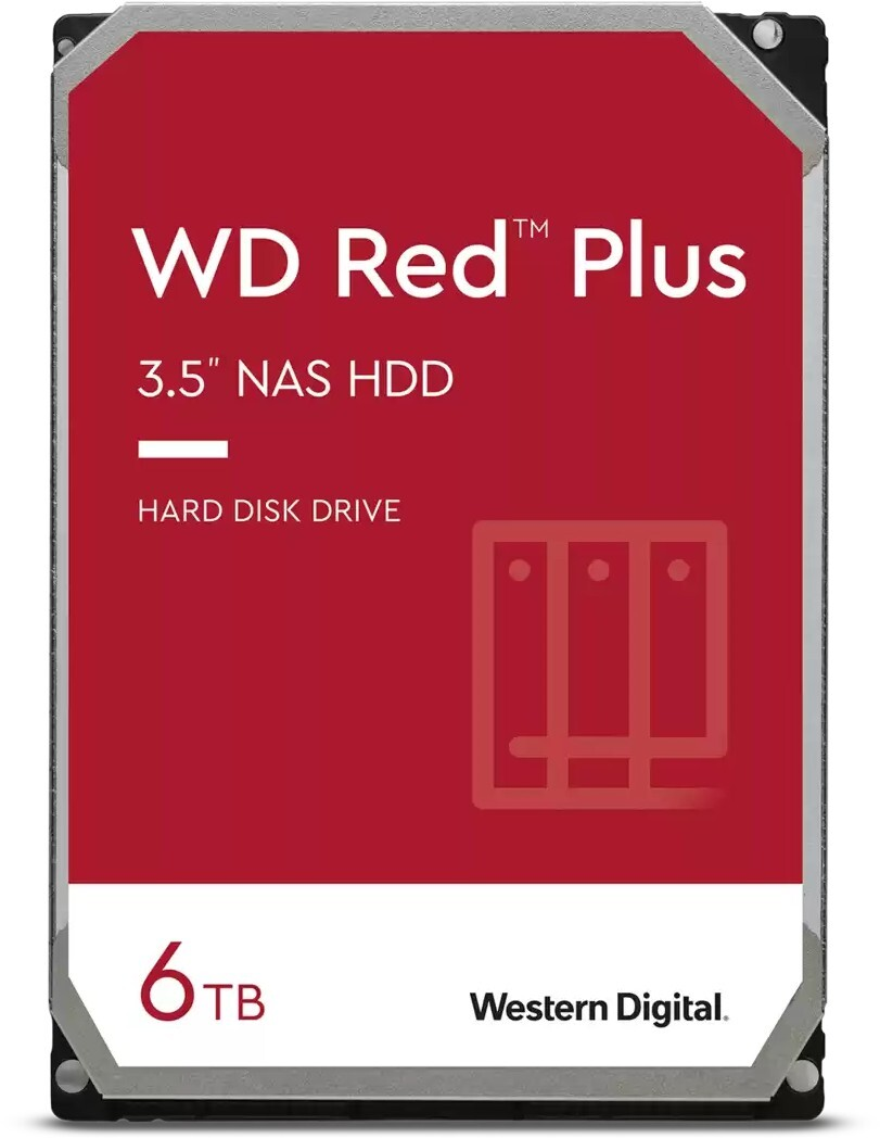 

Жесткий диск Western Digital Red Plus 3.5 6TB 5.4K SATA3