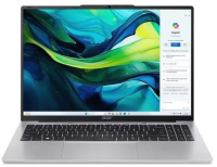 Ноутбук /  ACER Aspire Lite AL16-71P-5137 16&quot;(1920x1200 (матовый) IPS) / Intel Core Ultra 5 125H(1.2Ghz) / 16384Mb / 512PCISSDGb / noDVD / Int:Intel HD / Cam / BT / WiFi / 50WHr / war 1y / 1.6kg / Silver / NoOS