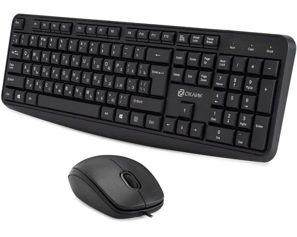 Клавиатура + мышь Оклик S603 клав:черный мышь:черный USB Oklick