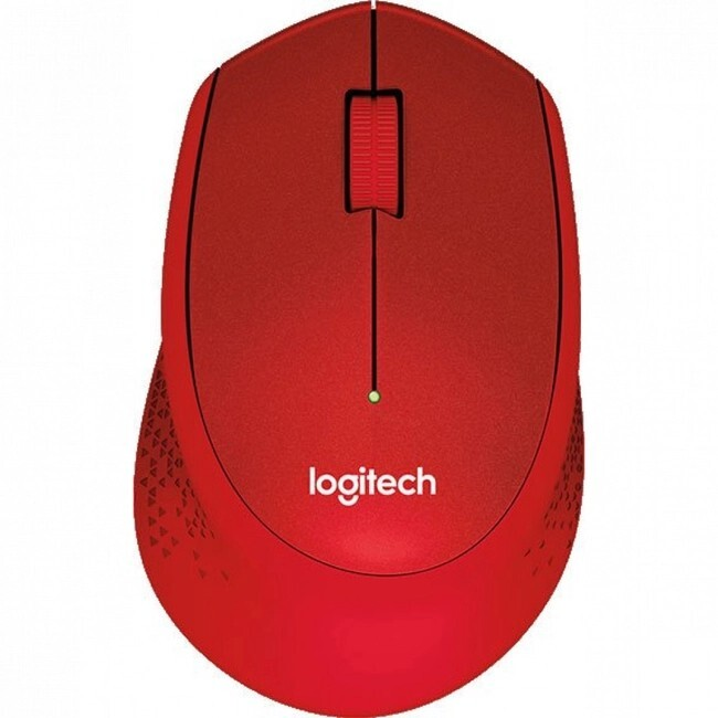 Мышь Logitech M331 Silent Plus красный оптическая (1000dpi) silent беспроводная USB Logitech - фото 1