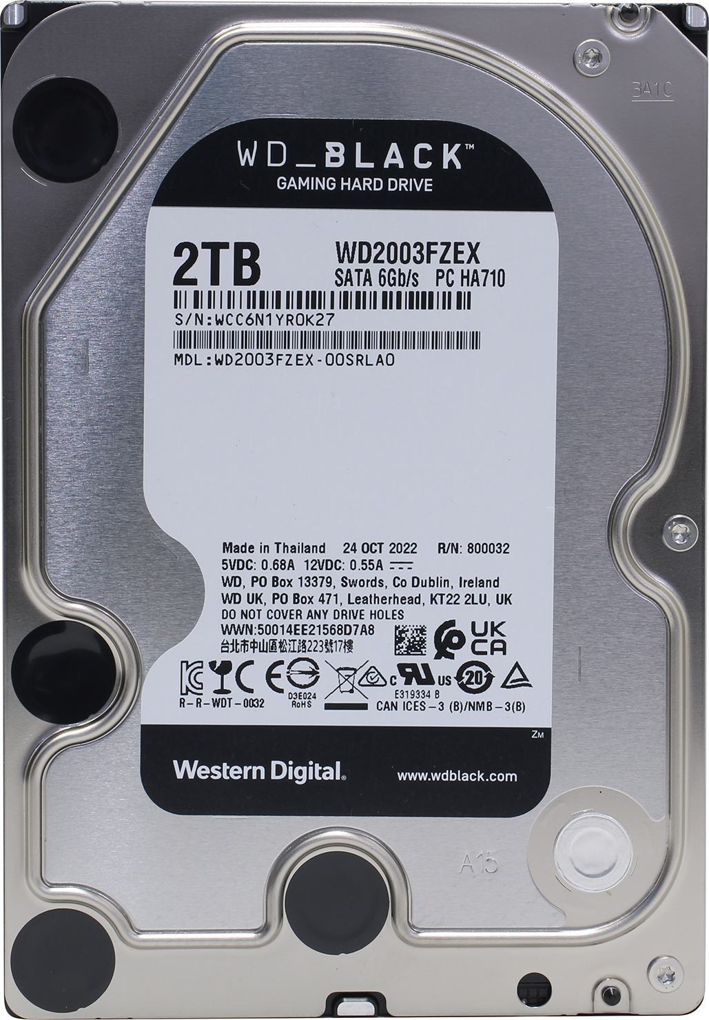 Жесткий диск  Western Digital Black 3.5 FZEX 2TB 7.2K SATA3 Western Digital