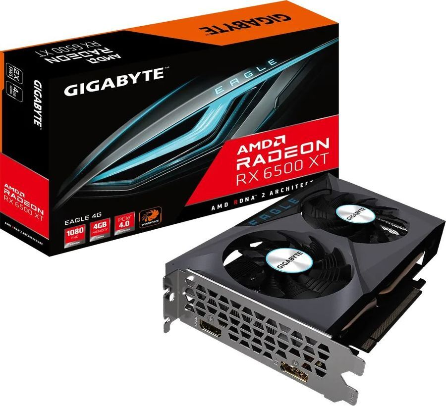 

Видеокарта Gigabyte Radeon RX 6500 XT 4 Б Retail