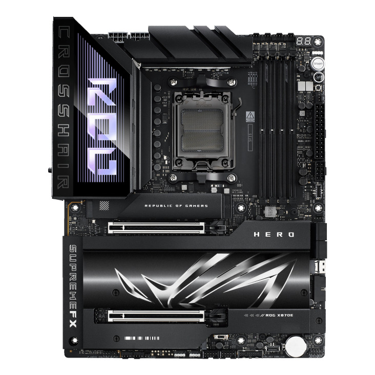 ASUS ROG CROSSHAIR X870E HERO AM5 X870 4DDR5 4SATA 5M2 6USB 32 2Type-C 2USB4 6PCIx16 HDMI ATX 90MB1IE0-M0EAY0 0₽
