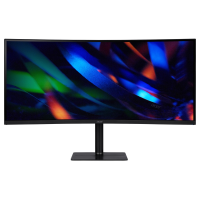 Монитор /  ACER CZ342CURVbmiphuzx 34'', ZeroFrame, Curved 1000R Black, 21:9, VA, 3440x1440, 1  /  0,5ms, 300cd, 180Hz, 1xHDMI(2.0) + 1xDP(1.4) + 1xType-C(65W) + Audio out + USB2.0+USB-B (2up 2down), Speakers 3Wx2, FreeSync Premium, HDR 10, H.Adj. 110, Del