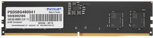 

Оперативная память Patriot Desktop DDR5 4800МГц 8GB, PSD58G480041