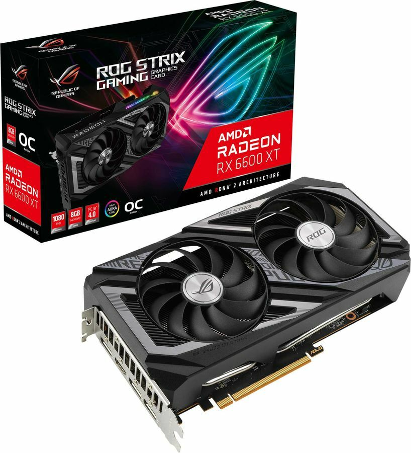 

Видеокарта ASUS Radeon RX 6600 XT 8 Б Retail