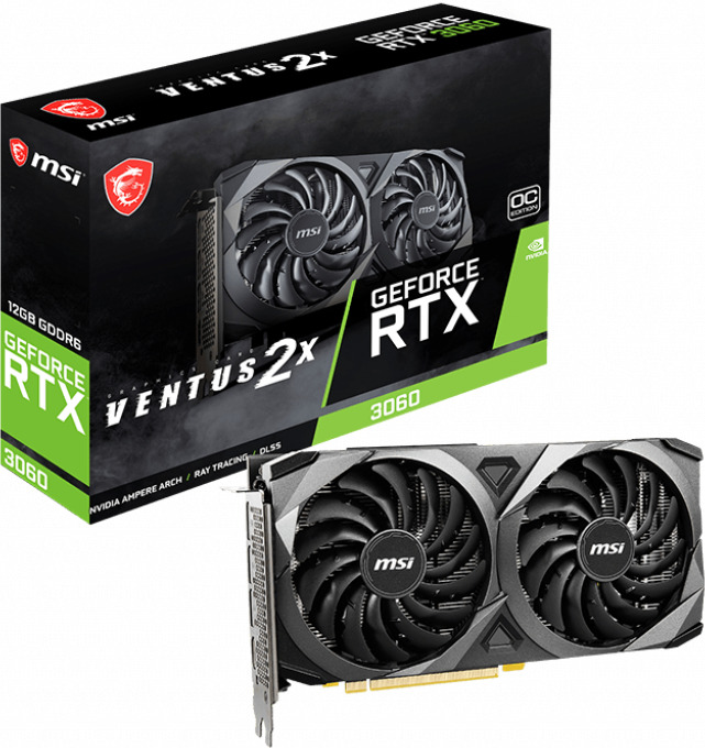 

Видеокарта MSI GeForce RTX 3060 12 Б Retail