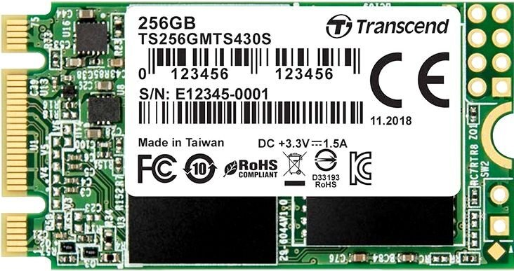 Внутренний твердотельный накопитель TRANSCEND M.2 SSD 256GB