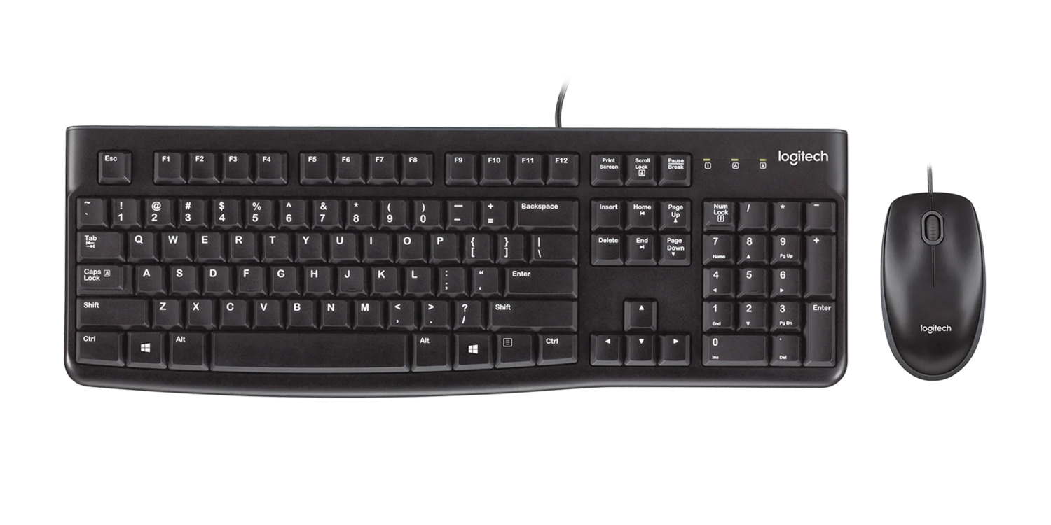 

Клавиатура+мышь Logitech MK120 920-002562, цвет черный EN keyboard