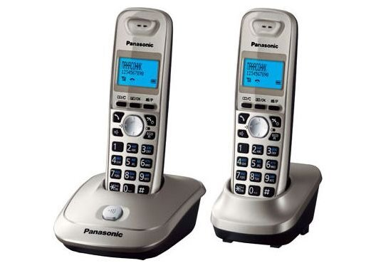 Dect Телефон Panasonic KX-TG2512RUS (серебристый, 2 трубки) Panasonic - фото 1
